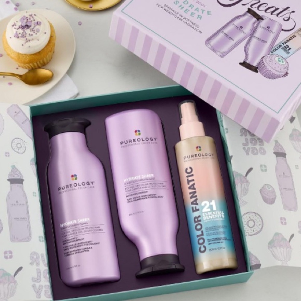 Pureology Hydrate Sheer and Color Fanatic Hair Care Trio Gift Set